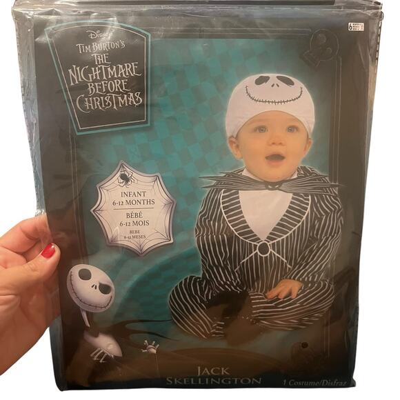 Disney Infant Jack Skellington Halloween Costume - Picture 1 of 4